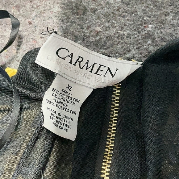 Carmen Marc Valvo Leopard Print Sheath Dress XL NWT - Picture 5 of 8